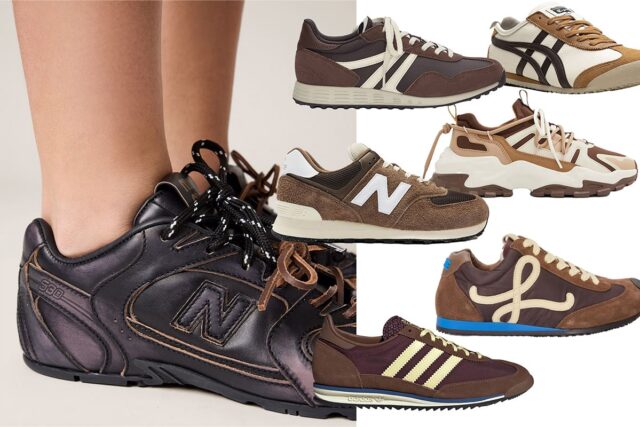 Where to buy brown sneakers, 2025's biggest sneaker trend