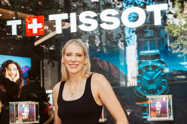 Australian Tissot Ambassador Lauren Jackson unveils the Luxury Swiss Watchmakers Melbourne concept store.