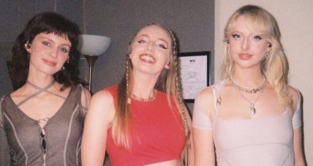 Synth-pop trio Blusher on dream boots, airport outfits and wardrobe malfunctions