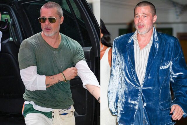 WTF Is Going On With Brad Pitt's Fashion Right Now? Is This His Adam Sandler Era?
